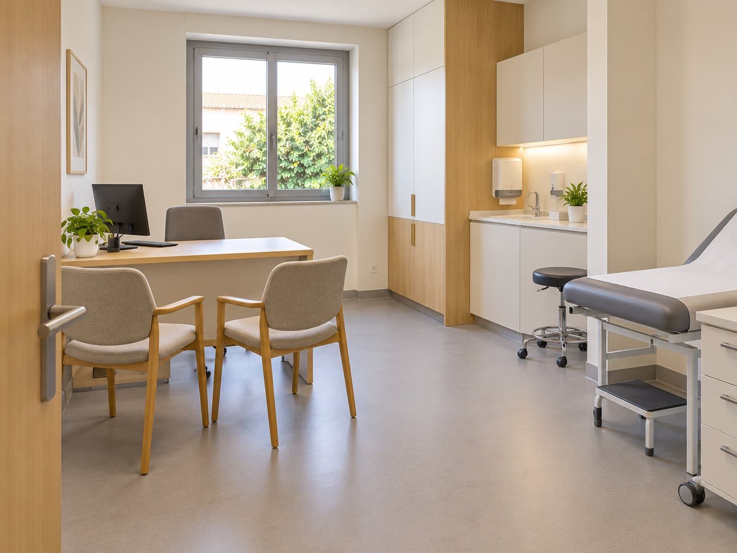 Salle de consultation rénovée